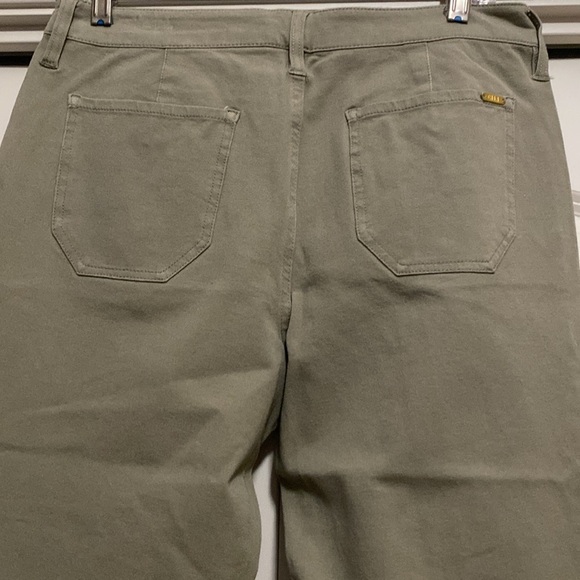 G.I.L.I Wide Leg Pant Womens 12P Split Front Hem Stretch Western coastal cowgirl - Picture 4 of 12